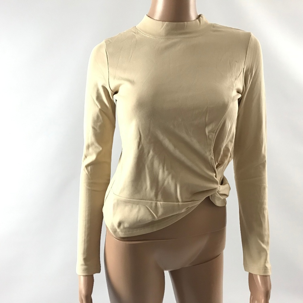 Two Twin Style Women's Fleece Lined Top Stretch XS